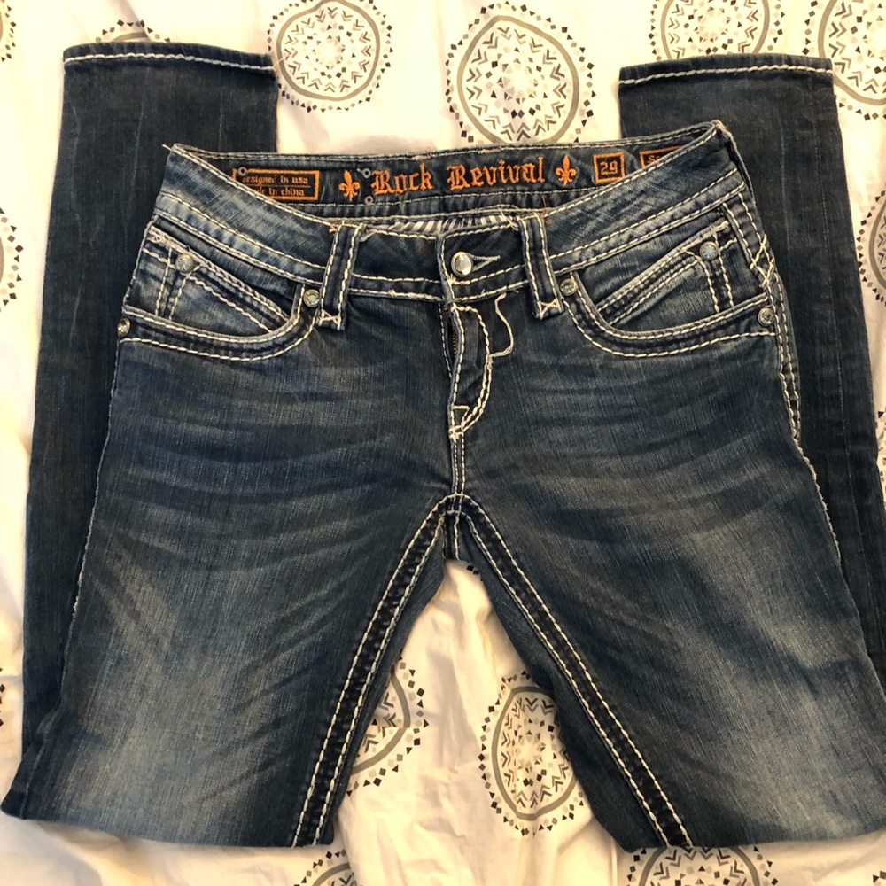 Scarlett Rhinestone-Pocket Skinny Jeans